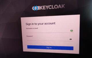 Keycloak login screen
