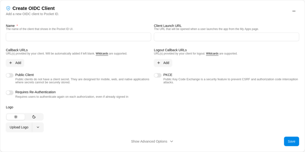 Create OIDC Client